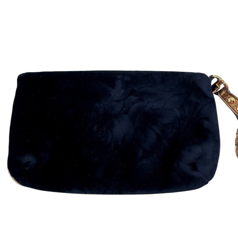 Roberto Cavalli Black Velvet Serpent Bracelet Clutch - Picture 6 of 13